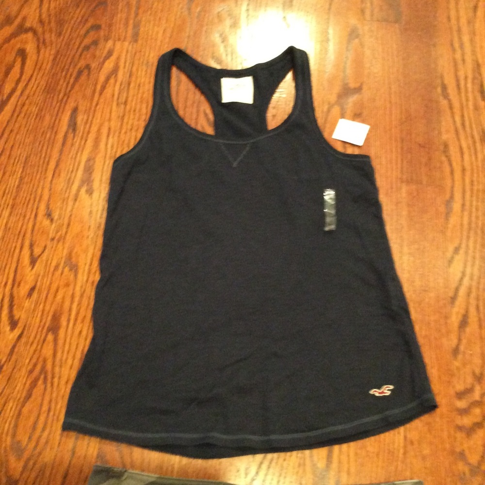 Hollister navy racerback tank new Sz S